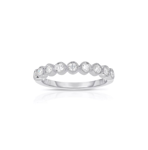 Sabel Collection White Gold Diamond Milgrain Ring